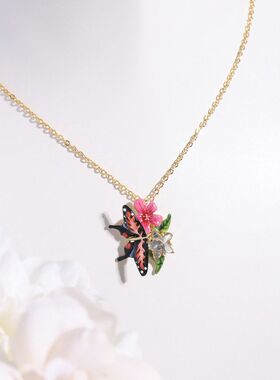 茄梦茉语系列红色茉莉花蝴蝶星星