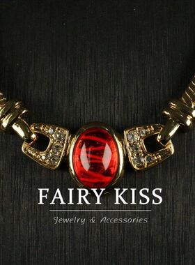 项链短款镶嵌情人节宫廷风新款