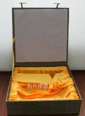 扬州漆器雕漆盘牡丹商务生日台屏