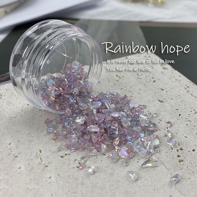 ins风韩系偏光幻彩碎石美甲饰品细闪贴片混色碎矿石DIY穿戴甲材料,淘宝优惠券,粉丝福利购,淘宝优惠卷