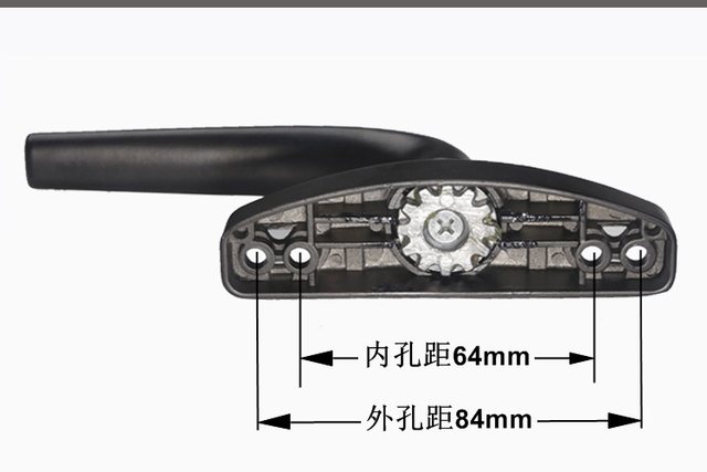 50 door and window handle aluminum alloy window lock Jinning two-point lock