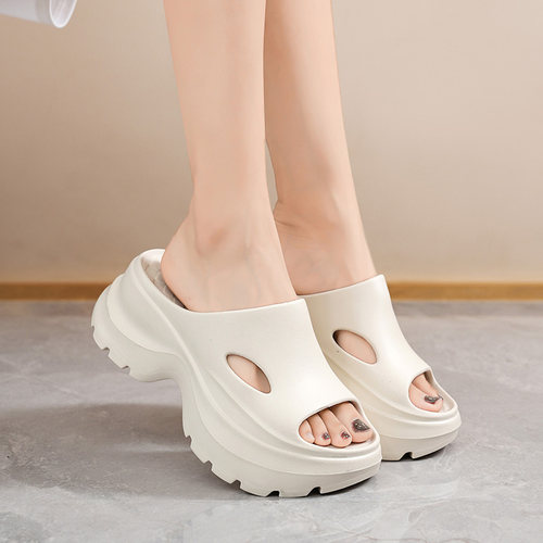 2025新款夏超轻高配版增高7cm凉拖鞋女厚底时尚外穿沙滩时尚休闲 - 图0