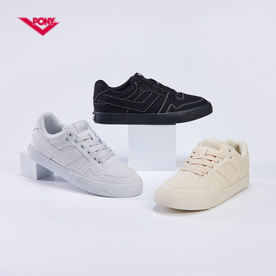 PONY板鞋男女同款时尚休闲日常ATOP低帮帆布滑板鞋百搭舒适运动鞋