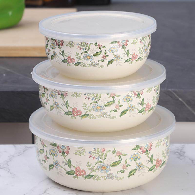 欧丽家珐琅搪瓷保鲜碗搪瓷带盖冰箱保鲜碗老式怀旧复古泡面碗带盖,淘宝优惠券,粉丝福利购,淘宝优惠卷