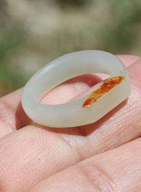 指环18.5mm戒子和田玉