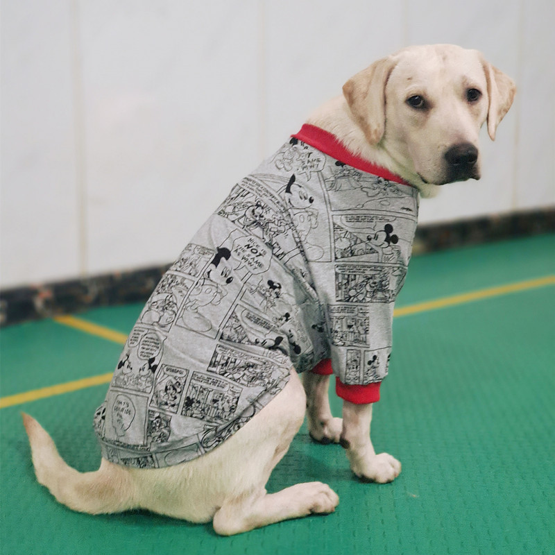 狗狗衣服中大型犬拉布拉多春秋护关节两脚衣金毛萨摩耶边牧卫衣-图0