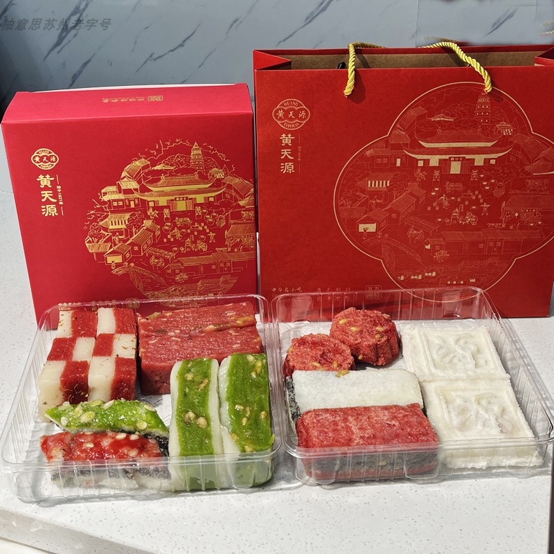 苏州黄天源糕团白糖年糕猪油年糕糯叽叽观前街特产老字号代购短保