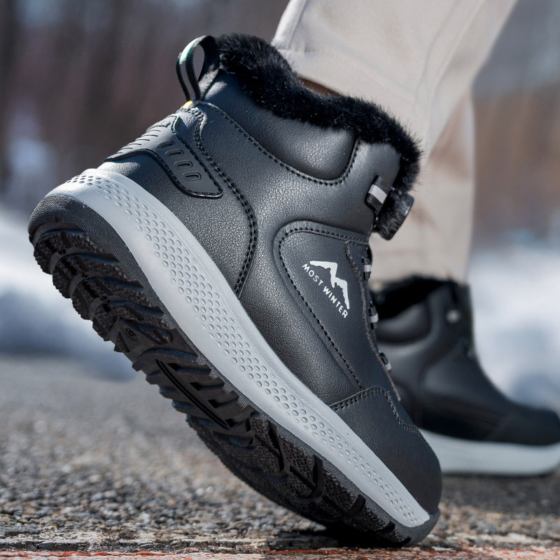 东北加厚中老年棉鞋毛口皮面防水妈妈鞋加绒保暖防滑雪地鞋女短靴,淘宝优惠券,粉丝福利购,淘宝优惠卷