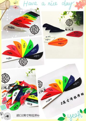 听风者2英寸进口带logo布拉泽羽片 2英寸箭羽  羽毛 - 图0