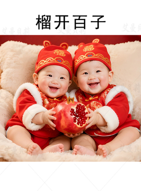 新款宝宝海报照片画报龙凤可爱婴儿画像孕妇备孕胎教墙贴女宝贴画