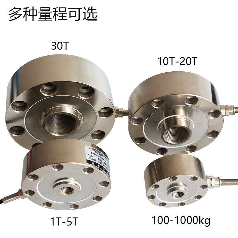 大洋轮辐式称重传感器重量测力拉压力压机电缸试验机1000kg - 图0