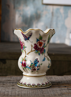 创意欧式陶瓷花瓶插花高级感客厅家居饰桌面花瓶欧式小众轻奢摆件