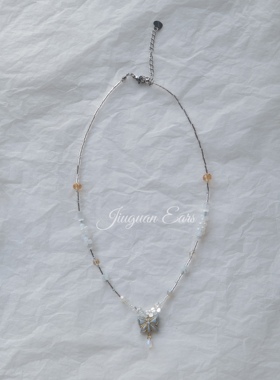 银蝶｜原创酒馆手作复古简约cleanfit百搭项链文艺蝴蝶锁骨链