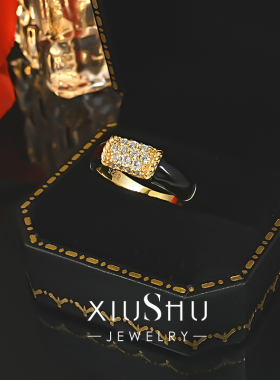 中古风925银ins风戒指