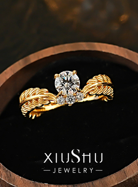 925银麦穗中古叠戴时髦戒指