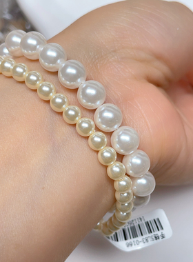 弹力绳新款施家珍珠手链女款时尚百搭手串简约饰品礼物不挑手围女