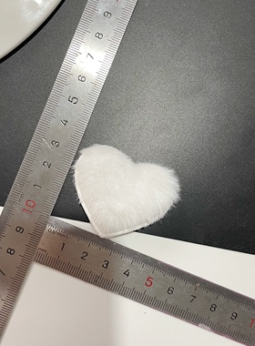 毛绒爱心 手工diy卡套装饰应援扇棒吧唧托配件