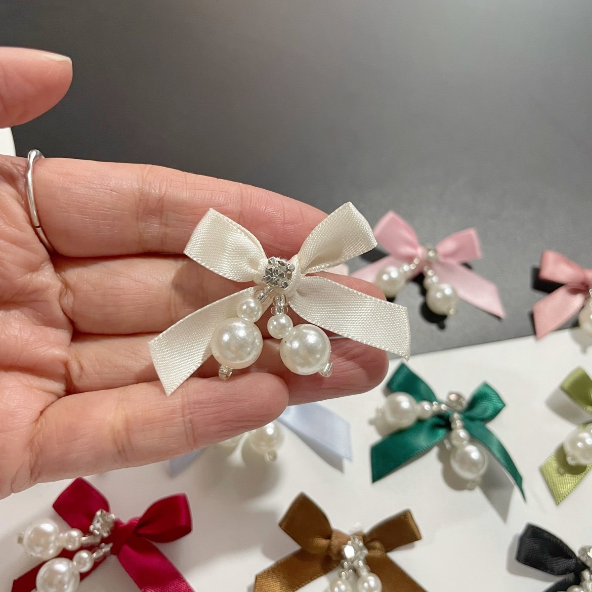 手工缝珍珠蝴蝶结diy配饰清晰装饰创意服装鞋帽发夹配件花边缎带,淘宝优惠券,粉丝福利购,淘宝优惠卷
