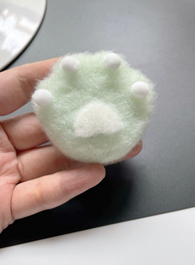 羊毛毡可爱猫爪diy头饰发饰