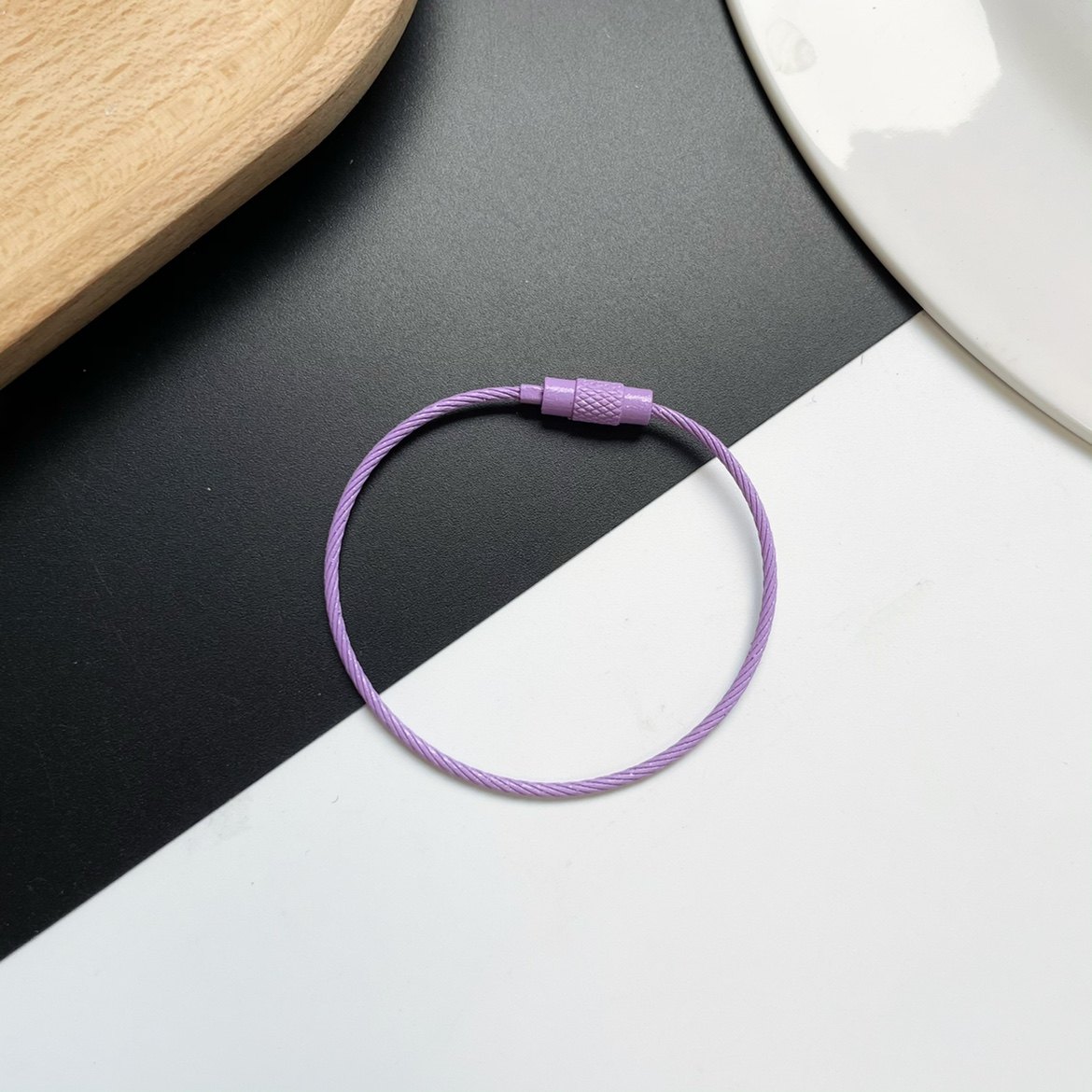 糖果色钥匙圈不锈钢 钢丝圈 钢丝环 钢丝绳钥匙扣钥匙圈 吊牌挂扣,淘宝优惠券,粉丝福利购,淘宝优惠卷