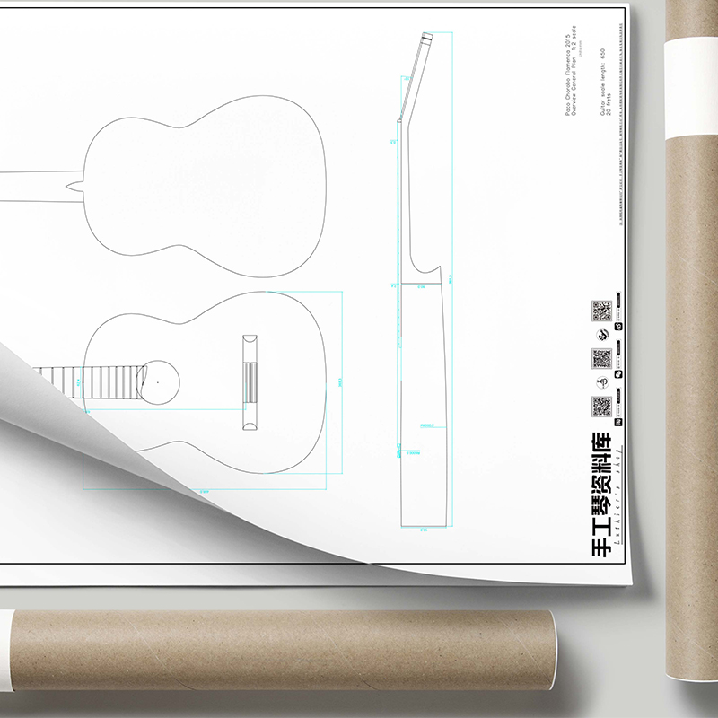 弗拉门戈吉他专业图纸弗拉门戈吉他制作图纸吉他制作技术 - 图1