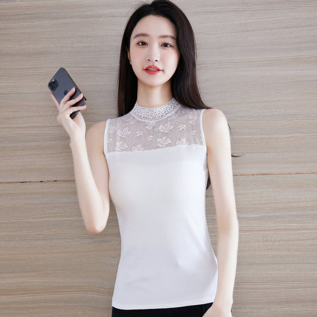 Hollow lace vest sexy ແລະ slimming
