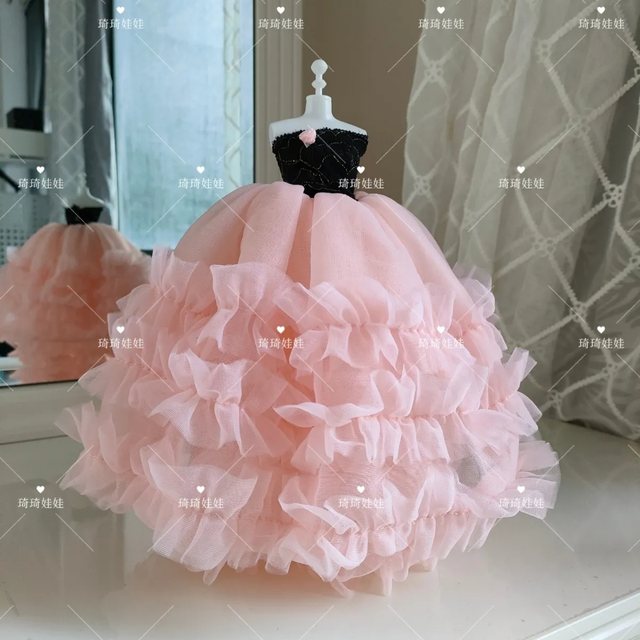 30 cm doll skirt supermodel wedding dress handmade doll best friend child birthday gift