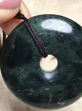 西藏天然药王石平安扣吊坠大号藏玉养生会销礼品私域直播引流礼品