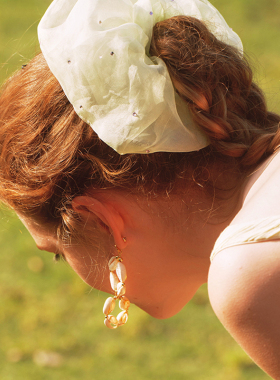 A Ray of Sunlight 度假新品自由岛屿系列真丝水钻发圈梦幻唯美