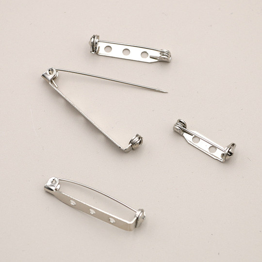 胸针别针保险安全针襟胸花底托扣针带锁头领带手工DIY发饰品配件