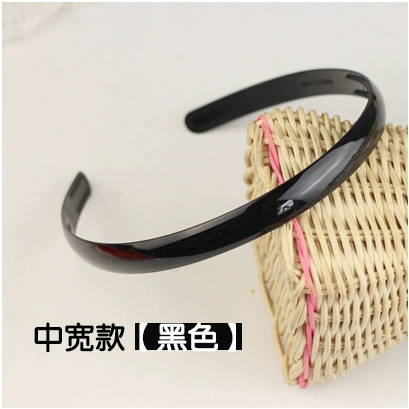 Глянцевый зубчатый белый черный ободок, пластиковые шпильки для волос, в корейском стиле