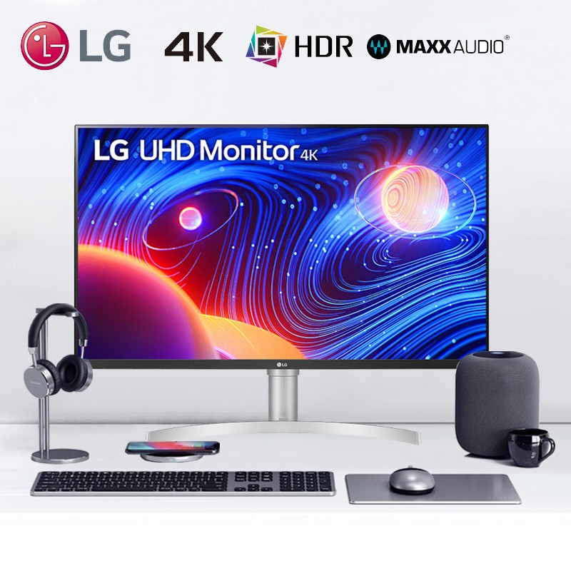 LG 4K IPS显示器32英寸32UN650专业设计绘图10bit广色域HDR超清屏 - 图0