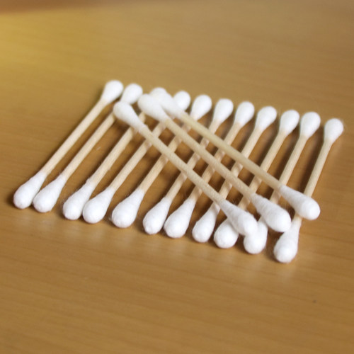 双头棉签掏耳朵化妆一次性卫生棉棒清洁挖耳勺木棒棉花棒专用家用 - 图0