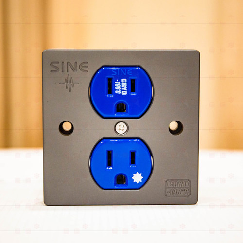 美标SW-2PT SINE-196度冷冻音响紫铜镀白金电源面板86式电源墙插 - 图0