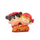 Creative festive wedding gift magnet couple resin