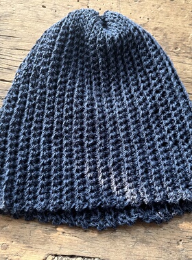 沉香布衣草堂针织帽子亚麻棉混纺渐变彩色自制冷帽CC26s017