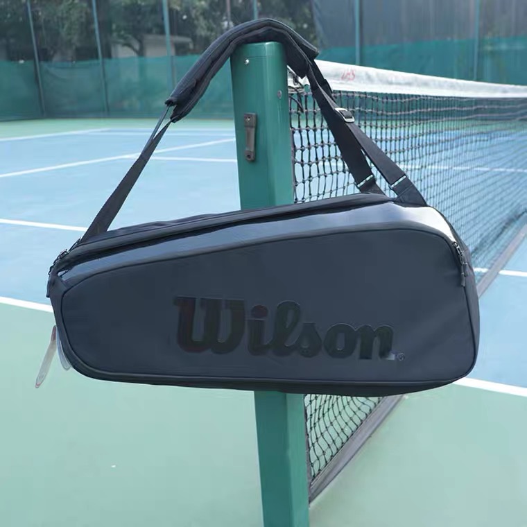 wilson威尔胜网球包男女款法网纪念款大包双肩6/9支装网球拍包男 - 图2