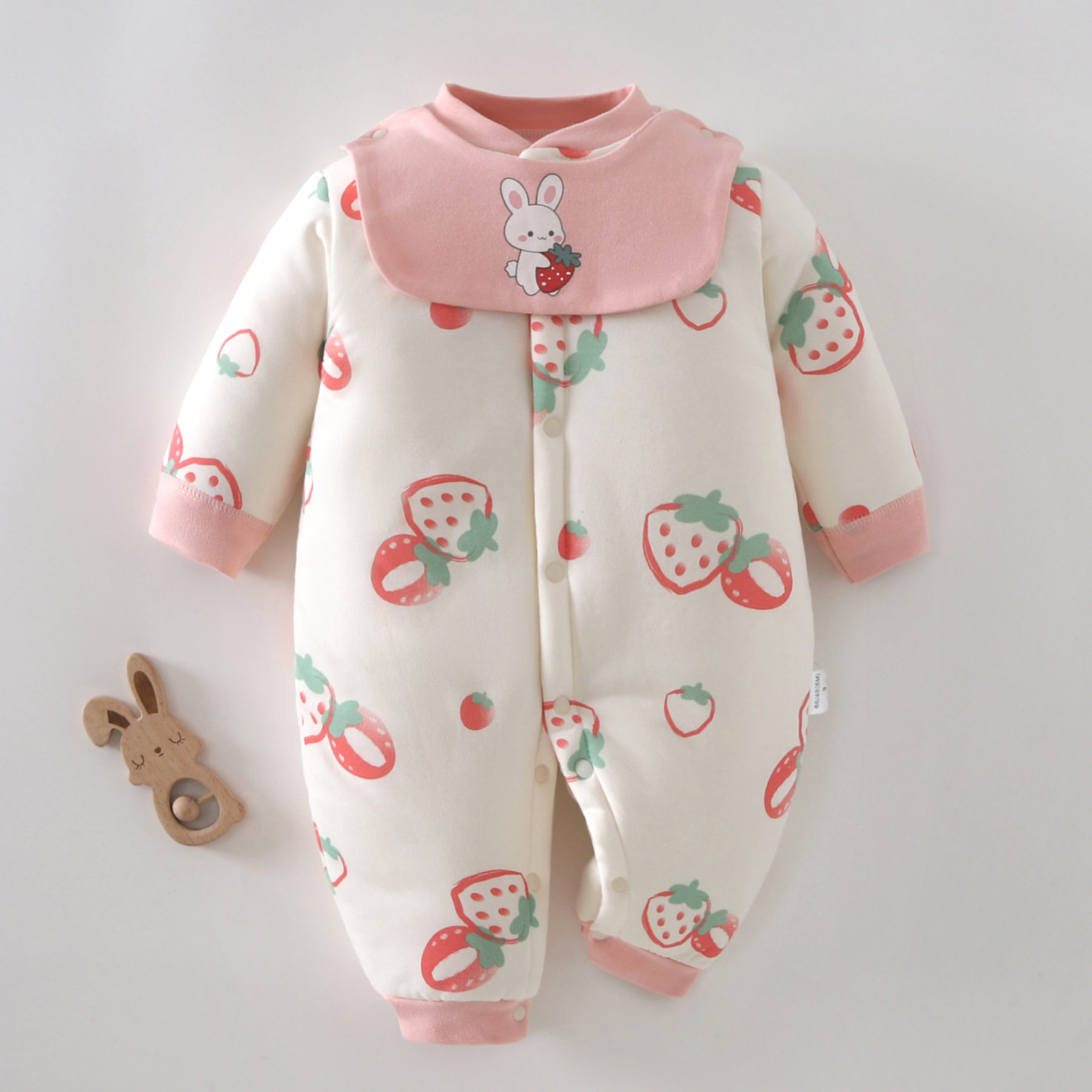 哇~ 超保暖的一款冬季夹棉加厚三层保暖婴儿连体衣外出服超萌可爱,淘宝优惠券,粉丝福利购,淘宝优惠卷