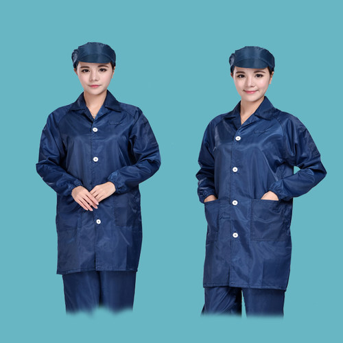 防静电大褂无尘工作服防尘大褂防静电工作服静电服静电衣防静电服 - 图1
