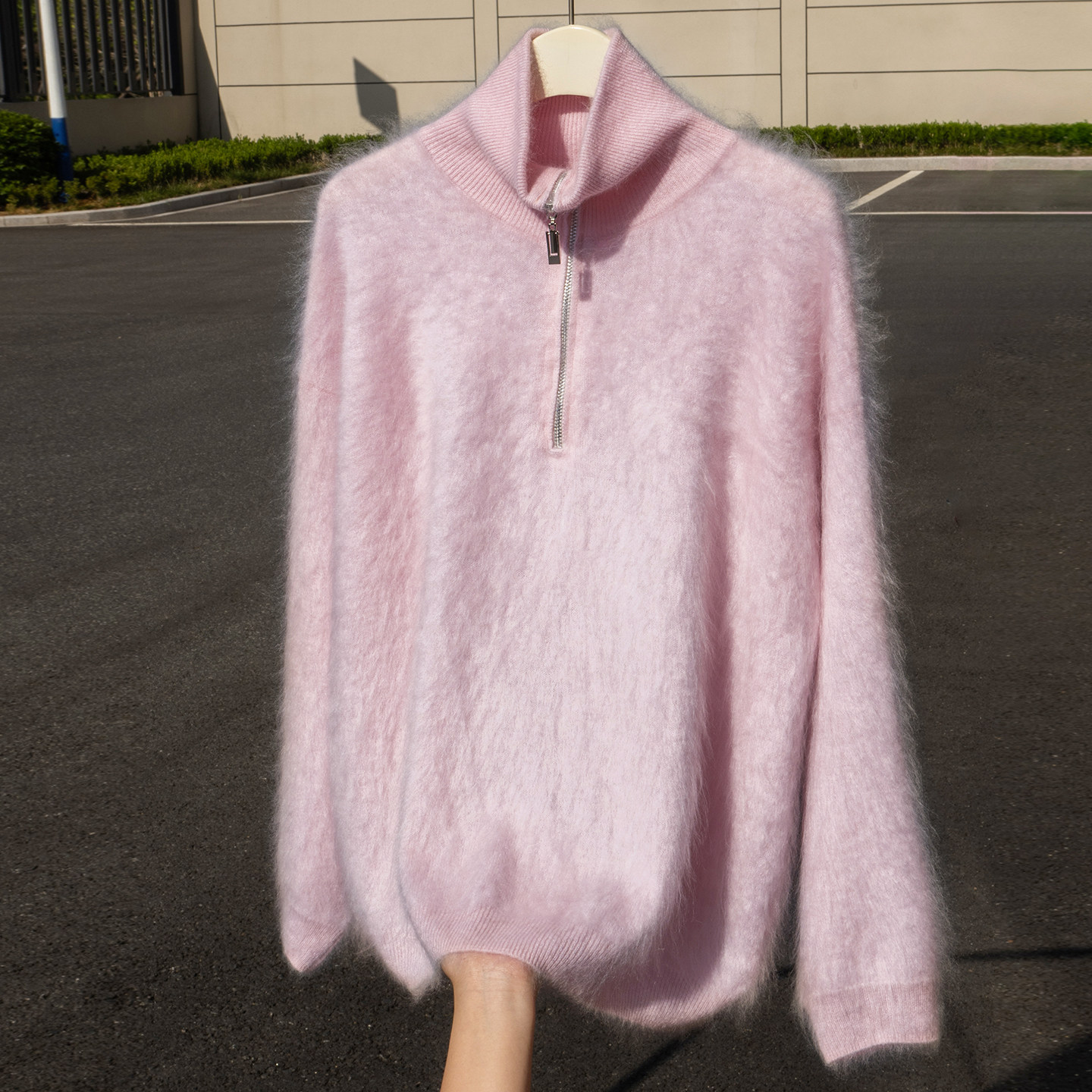 人手一件~秋冬新款100%纯山羊绒针织套头衫女半拉链拉绒长袖毛衣,淘宝优惠券,粉丝福利购,淘宝优惠卷