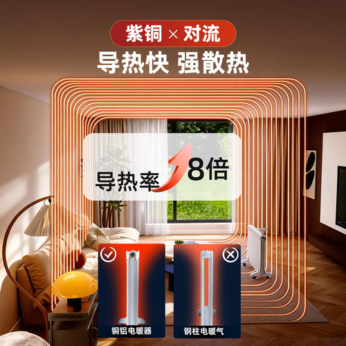 鲁本斯注水式水电暖气片家用移动加水取暖器电暖气片水循环电暖器 - 图0