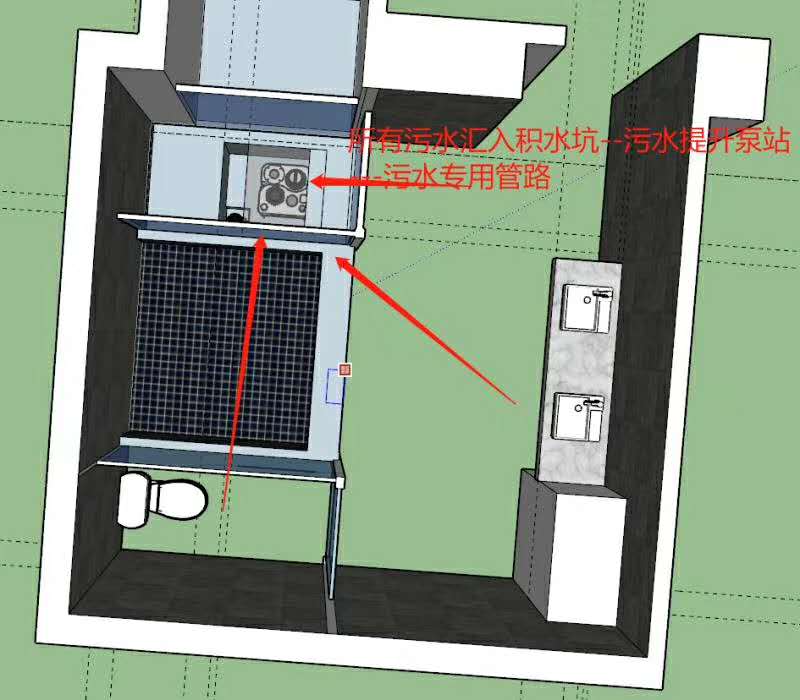 军格污水提升泵站商用地下室无阻塞式马桶污水提升器compli300E - 图0