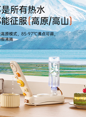 美国卓朗便携式烧水壶即热饮水机电热家用旅行电热杯抽水mini小型