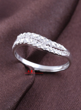 纯银戒指欧美时尚开口