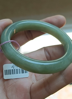 商场撤柜天然和田玉手镯玉镯子 带国家官方鉴定证书保真品礼物q84