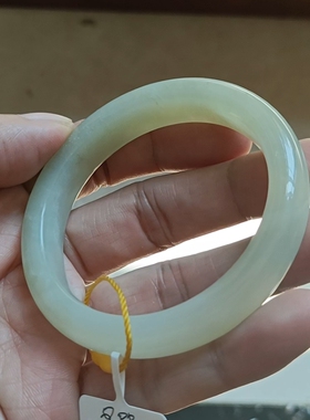 商场撤柜天然和田玉手镯玉镯子 带国家官方鉴定证书保真品礼物q88