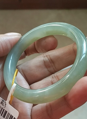 商场撤柜天然和田玉蜂蜜水手镯玉镯子带国家官方证书保真品礼物q3