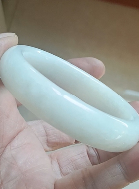 商场撤柜-天然和田玉手镯白玉镯子 带国家官方证书保真品②g100