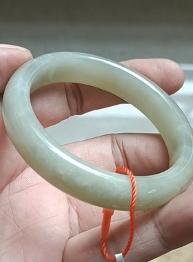 商场撤柜-天然和田玉手镯玉镯 无纹裂 带国家官方证书保真品n23