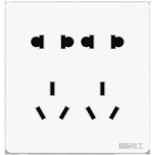 Международный электрический серой гнездо 10 -я отверстие 86 темная установка Пять -отверстие 10 отверстий, 5 отверстий, полинома, шесть семи девять.
